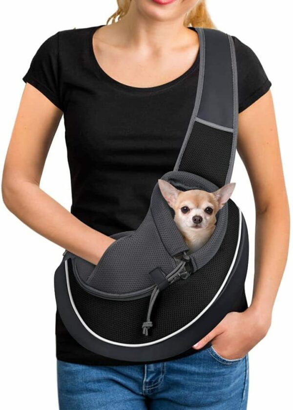 Sac en bandoulière pour petit chien – Image 6